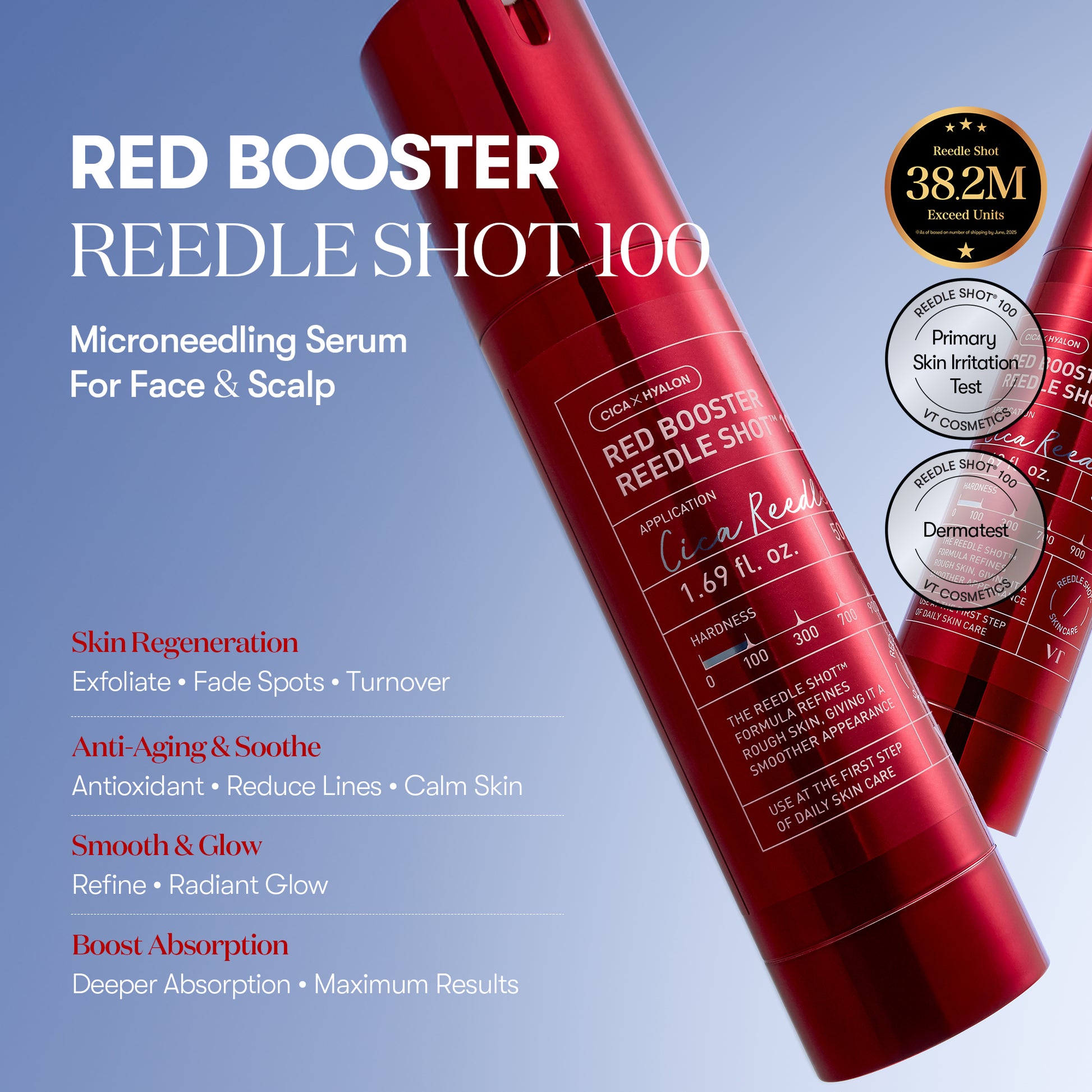 Red Booster Reedle Shot 100 VT Cosmetics official Red Booster Reedle Shot 100 VT Cosmetics official