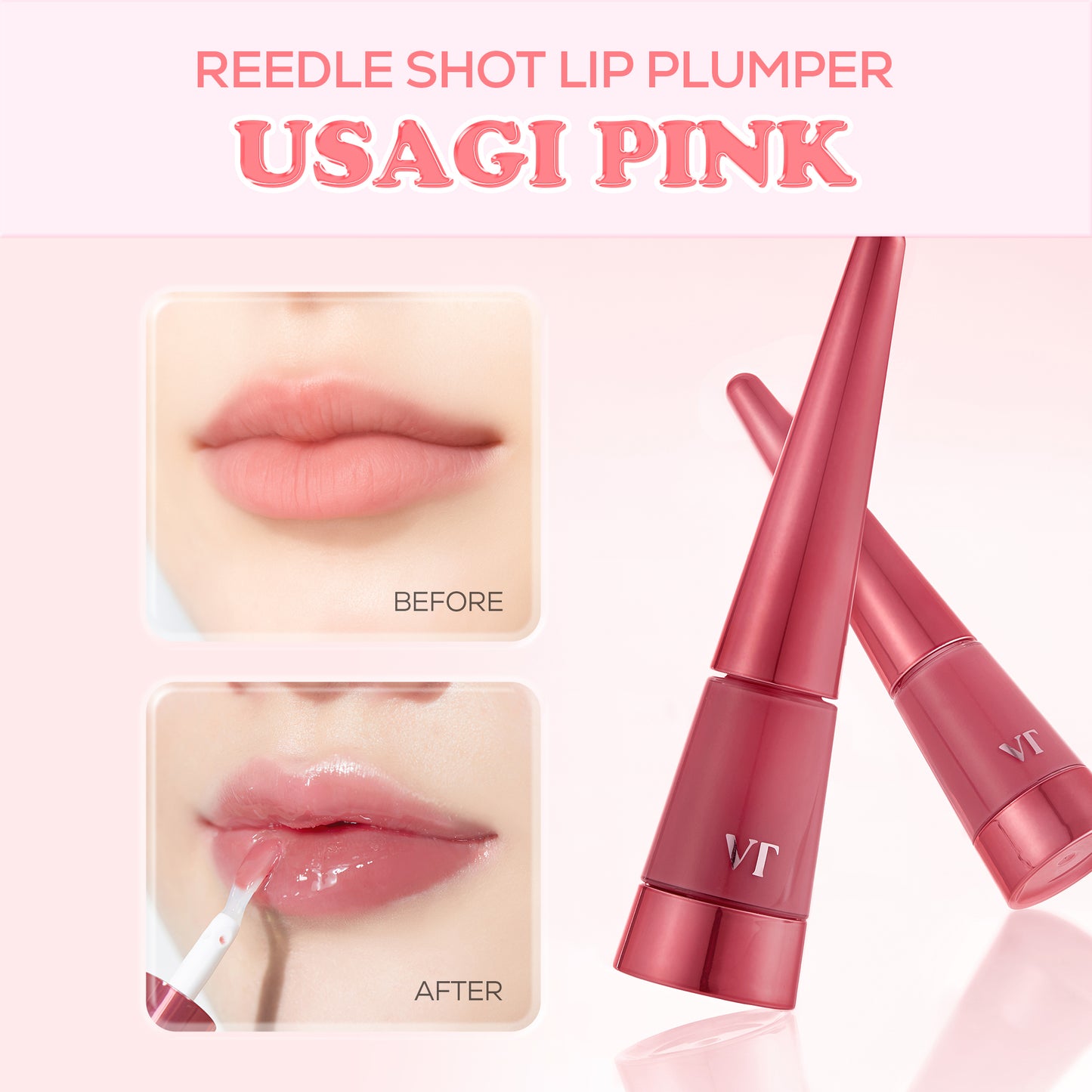 Reedle Shot Lip Plumper Usagi Pink