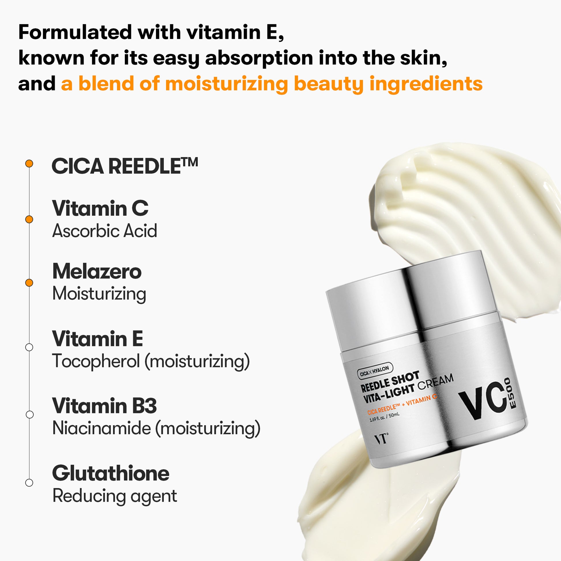 Reedle Shot Vita-Light Cream VT Cosmetics official Reedle Shot Vita-Light Cream VT Cosmetics official