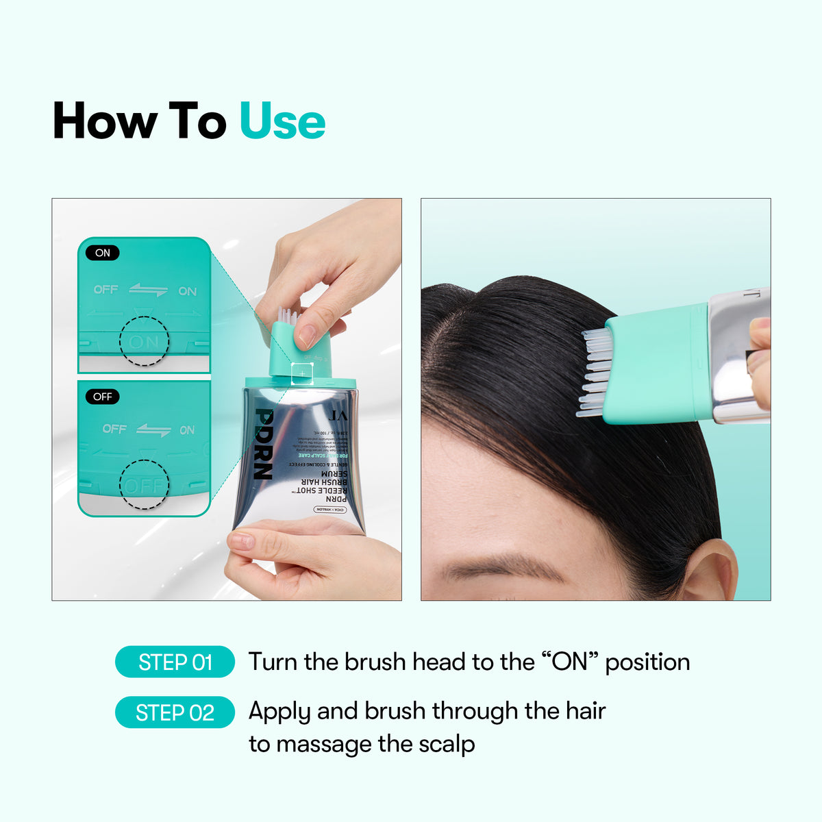 How to use the precision brush scalp serum