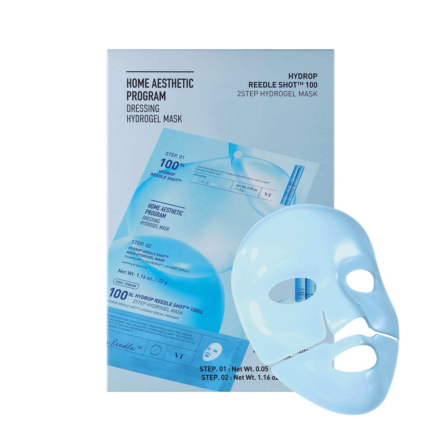 Hydrop Reedle Shot 100 2 Step Hydrogel Mask 4ea