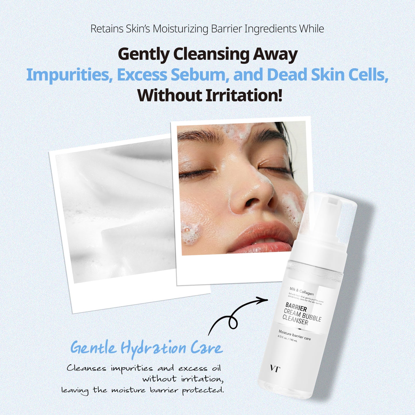 Barrier Cream Bubble Cleanser